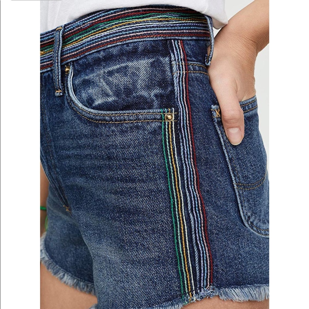 Lee Rainbow PRIDE 🌈 Stitch High Waisted Shorts